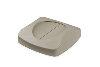 Rubbermaid Commercial Products Untouchable Trash/Recycling Swing Lid, Beige (FG268988BEIG) | The Storepaperoomates Retail Market - Fast Affordable Shopping