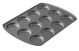 Wilton Muffin Top Pan Perfect Results Premium Non-Stick Bakeware, 12-Cup, Steel