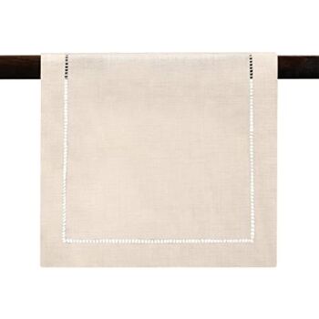 Brio Trends Natural Beige Hemstitch Table Runner, Rustic Farmhouse Decor (13″ X 54″) | The Storepaperoomates Retail Market - Fast Affordable Shopping