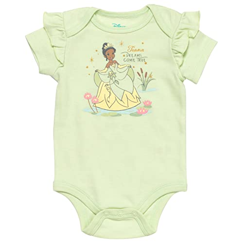 Disney Princess Tiana Newborn Baby Girls Bodysuit Shorts and Headband 3 Piece Outfit Set Green/Khaki 0-3 Months | The Storepaperoomates Retail Market - Fast Affordable Shopping