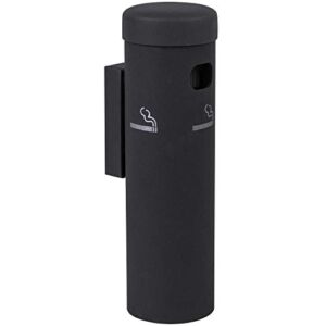 Commercial Zone Wall Mounted Cigarette Receptacle Color: Black (COMINHKPR07441)