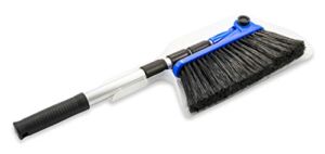 Camco Broom and Dustpan for RVs, Adjustable from 24 to 52 Inches (43623-A)