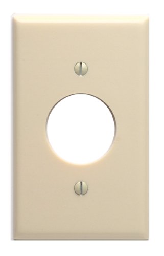 Leviton 86004 1-Gang Single 1.406 Inch Hole Device Receptacle Wallplate, Standard Size, Thermoset, Device Mount, Ivory | The Storepaperoomates Retail Market - Fast Affordable Shopping