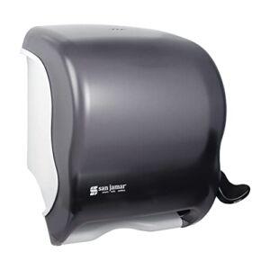 San Jamar Classic Element Plastic Lever Roll Towel Dispenser, Black Pearl