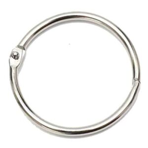 20 Pack 2“ Metal Circular Shower Curtain Ring, Silver 2 Inch Drape Ring Loops for Bathroom, Home Decoration, Movable Clasp Suitable for Fixed Pole (50 mm)