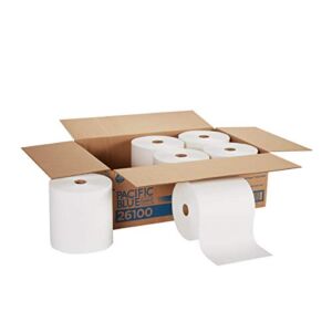 Pacific Blue Select 7.875″ Recycled Paper Towel Rolls (Previously Branded Preference) by GP PRO (Georgia-Pacific), White, 26100, 1000 Feet Per Roll, 6 Rolls Per Case