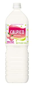 Calpico Soft Drink, Peach, 50.7 Fl Oz (Pack of 2)