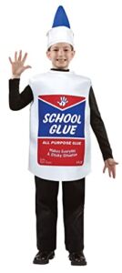 School Glue Squeeze Bottle Child Costume Adhesive Paste Bonding Office Supplies Dress Up Kids Children Cosplay Party Costumes, Childs Size 7-10