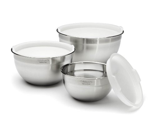 Cuisinart CTG-00-SMB Stainless Steel Mixing Bowls with Lids, 3 Piece | The Storepaperoomates Retail Market - Fast Affordable Shopping