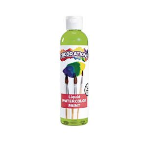 Colorations Liquid Watercolor Paint, 8 fl oz, Lilac, Non-Toxic, Painting, Kids, Craft, Hobby, Fun, Water Color, Posters, Cool effects, Versatile, Gift, Lime