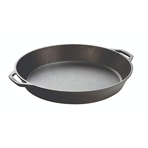 Lodge Seasoned Cast Iron Skillet with 2 Loop Handles – 17 Inch Ergonomic Frying Pan | The Storepaperoomates Retail Market - Fast Affordable Shopping
