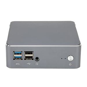Mini PC, Desktop Mini PC 110240V 2.4G 5G Dual Band WiFi I7 1165G7 Dual DDR4 64GB Digital Signage for Home Media Center (US Plug)