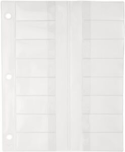 SP Bel-Art Microscope Slide Holder Pages; 8½ x 10½ in. (Pack of 10) (F44171-0000)
