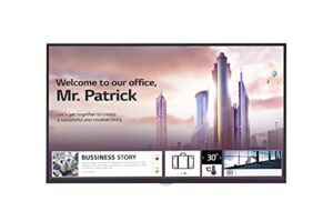 LG Electronics 55UH5F-H 55” Digital Signage, Clear View with Non-Glare Coating, Ultra HD Resolution, Narrow Bezel & Slim Depth, Built-in Speaker, 30° Tilting Installation