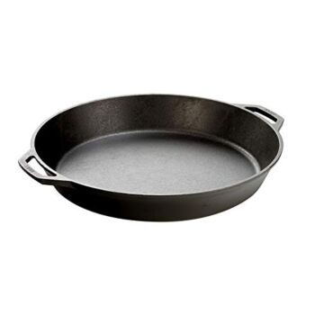 Lodge Seasoned Cast Iron Skillet with 2 Loop Handles – 17 Inch Ergonomic Frying Pan | The Storepaperoomates Retail Market - Fast Affordable Shopping