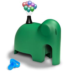 LiKee Elephant Electric Balloon Pump Portable Balloon Inflator Air Blower with Balloon Arch &Garland Tools for Party Decoration (Sea Green)