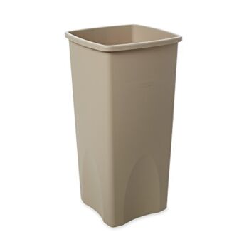 Rubbermaid Commercial Products Untouchable Square Trash/Garbage Can, Beige (FG356988BEIG) | The Storepaperoomates Retail Market - Fast Affordable Shopping