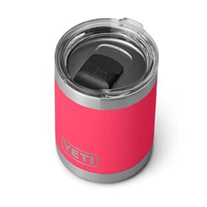 YETI Rambler 10 oz Lowball, Vacuum Insulated, Stainless Steel with MagSlider Lid, Bimini Pink