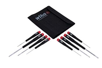 Wiha 26199 Slotted and Phillips Screwdriver Set in Rugged Canvas Pouch, 8 Piece | The Storepaperoomates Retail Market - Fast Affordable Shopping