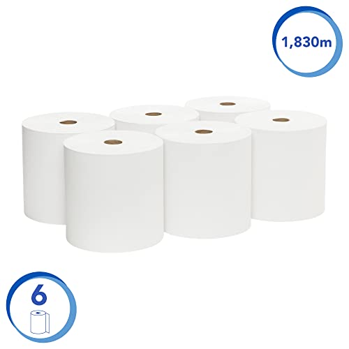 Scott Essential High Capacity Hard Roll Paper Towels (01005), White, 1000’/Roll, 6 Paper Towel Rolls/Convenience Case | The Storepaperoomates Retail Market - Fast Affordable Shopping