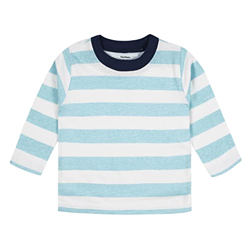 Gerber Baby Boys’ 3-Pack Long Sleeve Pocket Tees, Blue Stripes & Solids, 18 Months | The Storepaperoomates Retail Market - Fast Affordable Shopping
