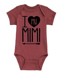 Instant Message – I Heart My Mimi – Infant Baby One Piece – Size 18 Months