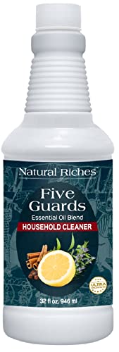 Natural Riches Household Cleaner Concentrate Five Guards from The Tales of French Thieves Essential Oil Blend Household Cleaner – 32 fl oz | The Storepaperoomates Retail Market - Fast Affordable Shopping