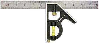 Swanson Tool Co TC132 12-Inch Combo Square with Cast Zinc Body, Stainless Steel Ruler and Brass Bolt | The Storepaperoomates Retail Market - Fast Affordable Shopping