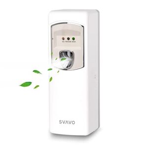 SVAVO Automatic Air Freshener Dispenser – Wall Mounted/Free Standing Auto Aerosol Spray Dispenser Programmable Fragrance Dispenser for Indoor-Bedroom, Hotel, Office, Commercial Place, White