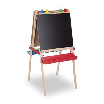 Melissa & Doug Deluxe Standing Art Easel – Dry-Erase Board, Chalkboard, Paper Roller | The Storepaperoomates Retail Market - Fast Affordable Shopping