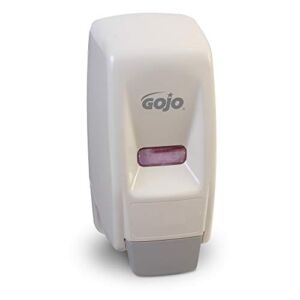 GOJO GOJO – GOJ903412 800 Series Bag-In-Box Push-Style Lotion/Shower Soap Dispenser, White, Dispenser for GOJO 800 Series Bag-in-Box 800 mL Soap Refills – 9034-14