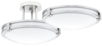 Lithonia Lighting 11750 BN M4 Saturn Round 2 Energy Star 13-Inch Semi Flush Light, Brushed Nickel | The Storepaperoomates Retail Market - Fast Affordable Shopping