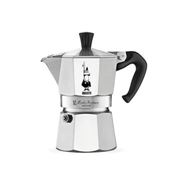 Bialetti – Moka Express: Iconic Stovetop Espresso Maker, Makes Real Italian Coffee, Moka Pot 3 Cups (4.3 Oz – 130 Ml), Aluminium, Silver | The Storepaperoomates Retail Market - Fast Affordable Shopping