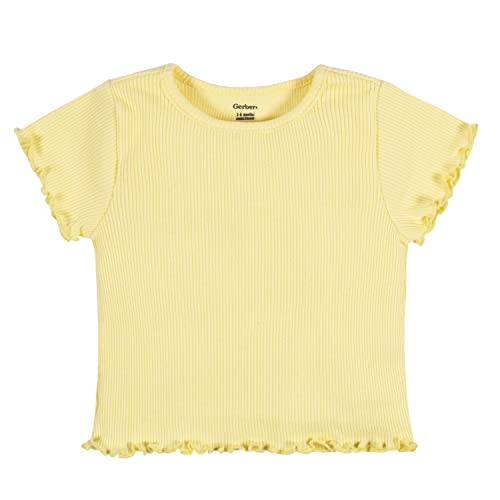 Gerber Baby Girls’ 3-Pack Short Sleeve Tees, Yellow Lemons, 0-3 Months | The Storepaperoomates Retail Market - Fast Affordable Shopping