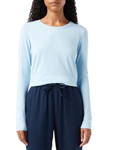Amazon Essentials Women’s Classic-Fit Long-Sleeve Crewneck T-Shirt (Available in Plus Size), Sky Blue, Medium