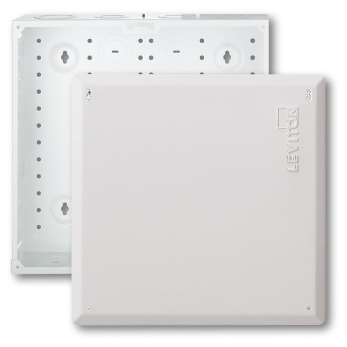 Leviton 47605-140 SMC Structured Media Enclosure with Cover, 14-Inch, White | The Storepaperoomates Retail Market - Fast Affordable Shopping