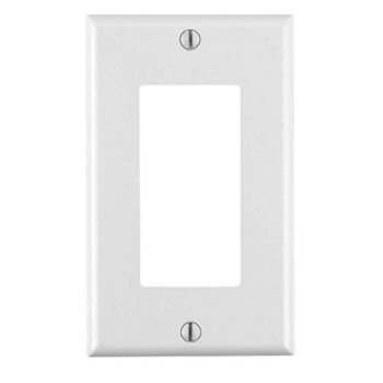 Leviton 80401-2AW Antimicrobial Standard Size Thermoset Single Gang Decora Device Wallplate, White, 1, 0 | The Storepaperoomates Retail Market - Fast Affordable Shopping
