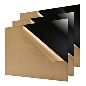 3-Pack Black Plexiglass Sheet 12″ x 16″ x 1/8”Thick Black Acrylic Sheet, 3mm Panel Acrylic Clear Plastic Board,for Craft Projects, Wedding Blank, Cut to Sign, Table Number, Business Signage
