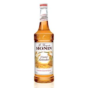 Monin – Toasted Marshmallow Syrup, Flavor of Campfire Treats, Natural Flavors, Great for Mochas, Shakes, Cocoas and Cocktails, Non-GMO, Gluten-Free (750 ml)