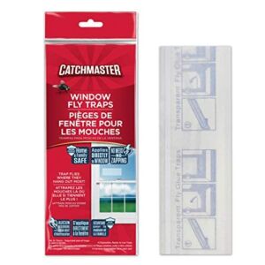 Catchmaster Bug & Fly Clear Window Fly Traps – Pack of 12 Traps