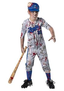 Holiday Times Unlimited Inc Zombie Baseball Player Halloween Costume for boys, Extra Large, Includes Accessories