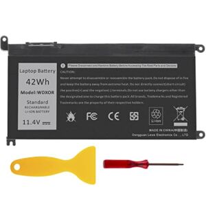 WDX0R Laptop Battery for dell Inspiron 15 5565 5567 5568 5578 7560 7570 7579 7569 13 5368 5378 7368 7378 17 5765 5767 5770 Series;fit dell 3CRH3 T2JX4 FC92N CYMGM Laptop[11.4V 42Wh]