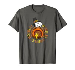Peanuts Snoopy and Woodstock Thanksgiving Gobble T-Shirt