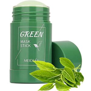 Green Tea Mask Stick, Deep Cleanse Green Tea Mask, Blackhead Remover with Green Tea Extract, Skin Brightening, Moisturizing Face mask for All Skin Types Men Women (1 Bottle)
