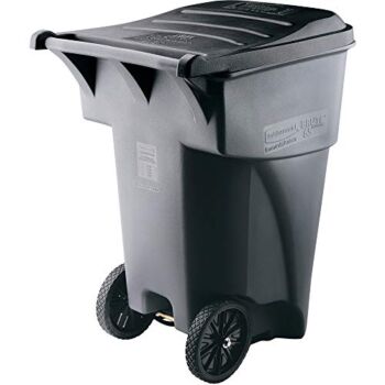 Rubbermaid Commercial Products Brute Rollout Plastic Trash/Garbage Can/Bin with Wheels, 65 GAL, for Restaurants/Hospitals/Offices/Back of House/Warehouses/Home, Gray (FG9W2100GRAY) | The Storepaperoomates Retail Market - Fast Affordable Shopping