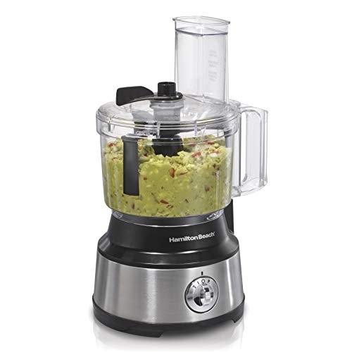 Hamilton Beach Food Processor & Vegetable Chopper for Slicing, Shredding, Mincing, and Puree, 10 Cups – Bowl Scraper, Stainless Steel | The Storepaperoomates Retail Market - Fast Affordable Shopping