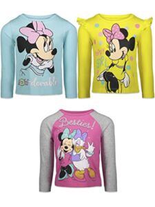 Disney Minnie Mouse Daisy Duck Infant Baby Girls 3 Pack T-Shirts Pink/ Yellow/ Blue 18 Months
