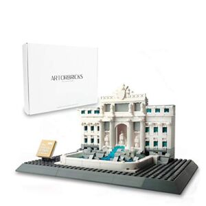 ArtorBricks Architectural Fontana di Trevi Large Collection Building Set Model Kit and Gift for Kids and Adults , Compatible with Lego (667 Pieces)