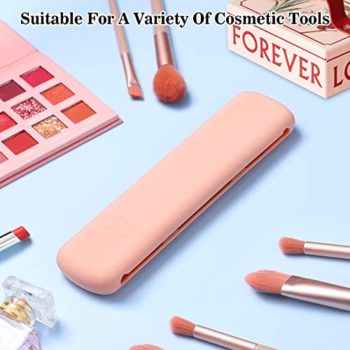 Fuystiulyo Travel Makeup Brush Holder, Portable Silicone Cosmetic Brushes Holder Makeup Tools Organizer Case for Travel – Magnetic Opening for Better Protection (Pink) | The Storepaperoomates Retail Market - Fast Affordable Shopping