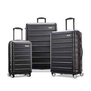 Samsonite Omni 2 Hardside Expandable Luggage with Spinner Wheels, 3-Piece Set (20/24/28), Midnight Black